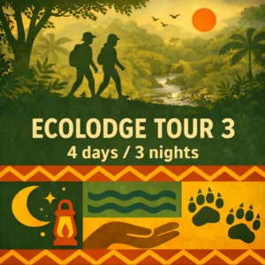 Ecolodge Tour 3 rainforest expedition with boat trip on the Río Beni and jungle trekking in Madidi National Park.