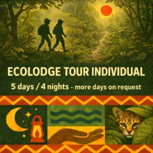 Individual ecolodge jungle tour in Madidi National Park with trekking, wildlife tracking, and rainforest exploration.